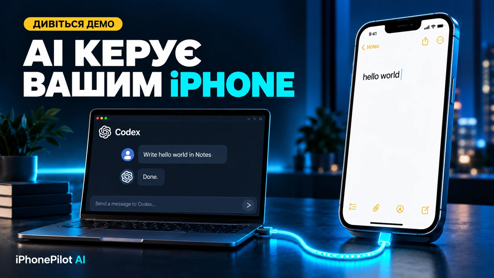 AI керує вашим iPhone — демонстрація
